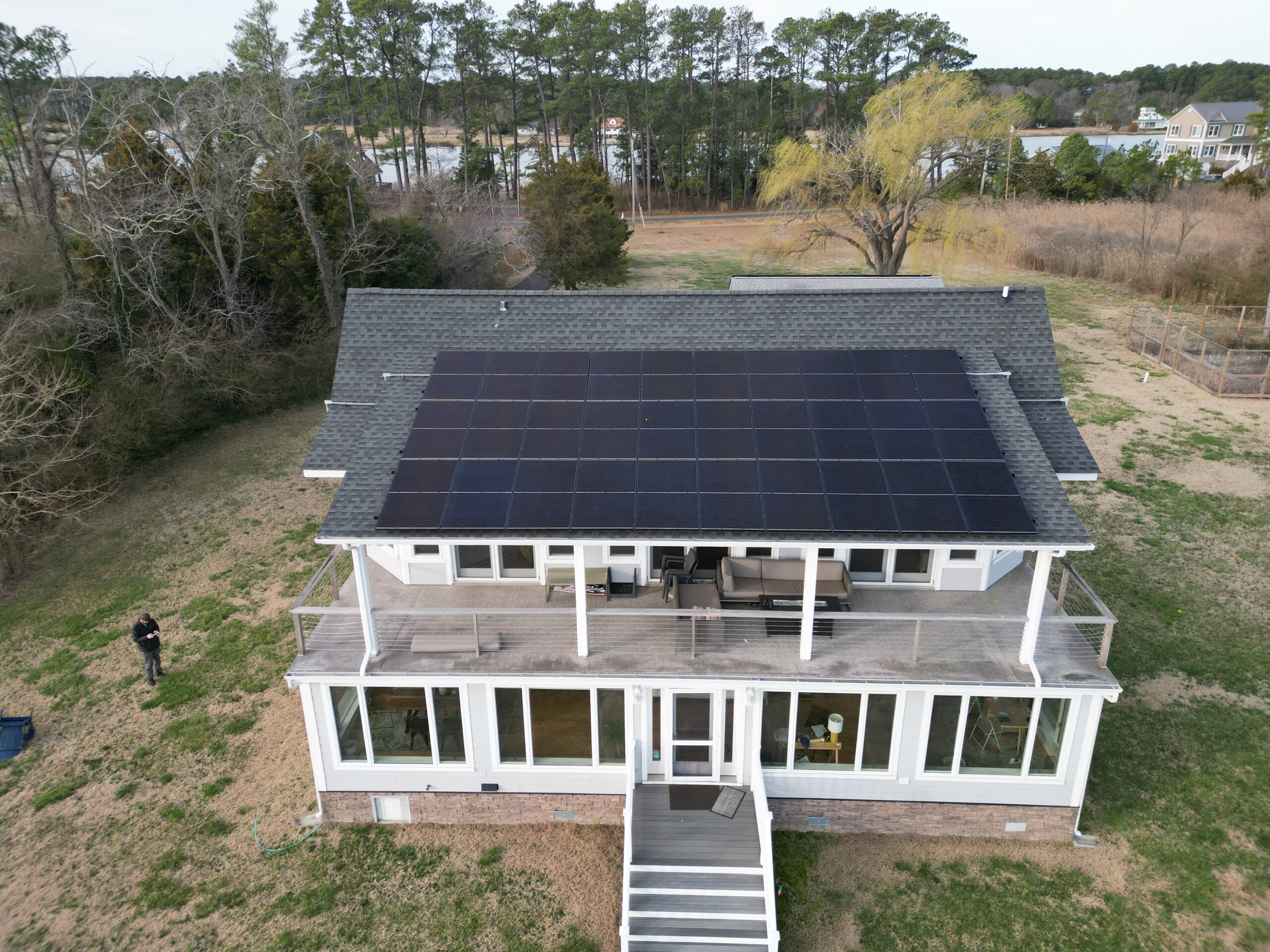 house with solar on roof