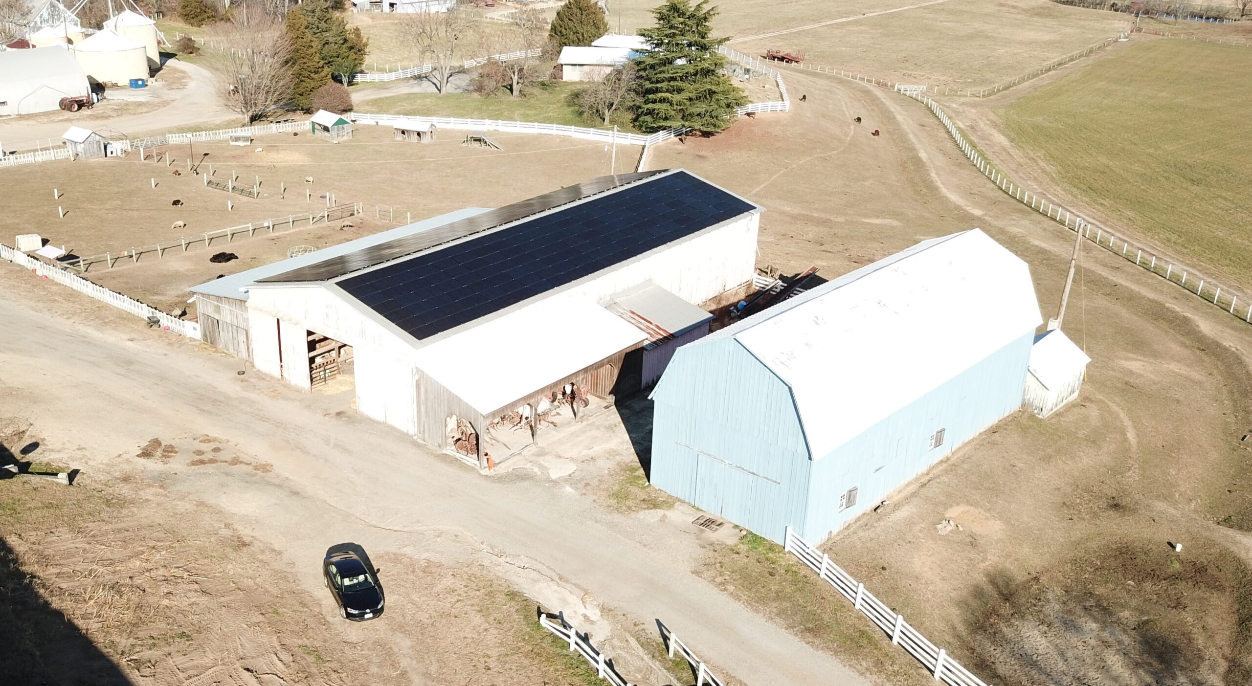 farm house powered by solar