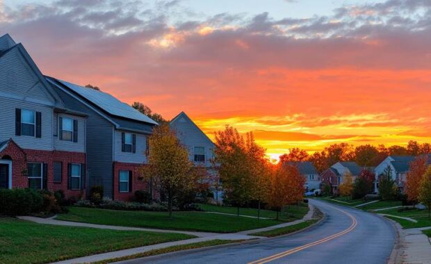 Charles County Maryland home with solar panels
