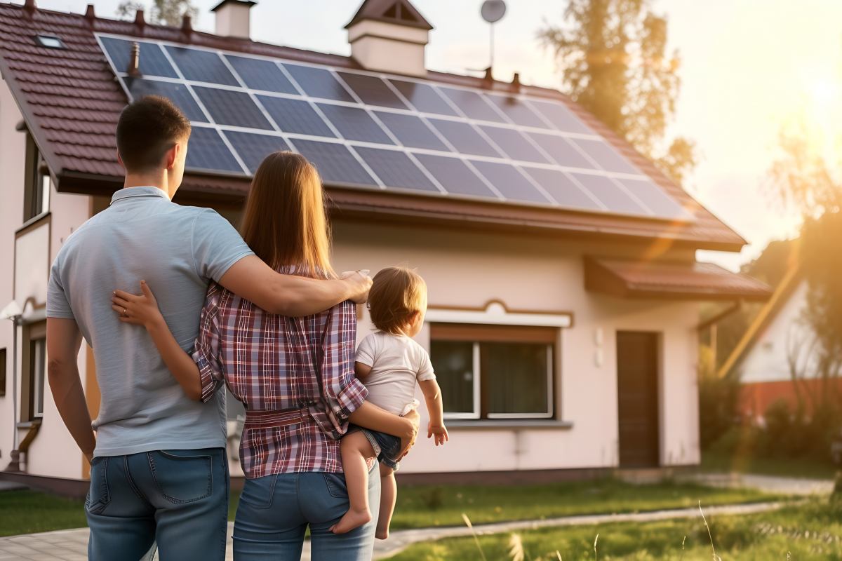 Maryland Family looking at residential solar installation