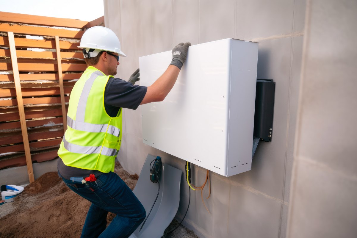 residential solar battery installation