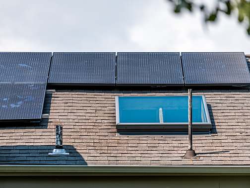 charles county maryland solar panel install on home