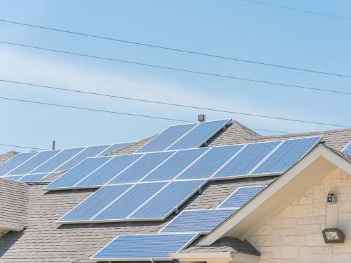 solar panels installed on a home in allegany county maryland