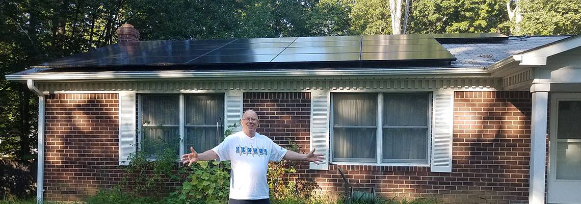 mechanicsville md solar panel home owner