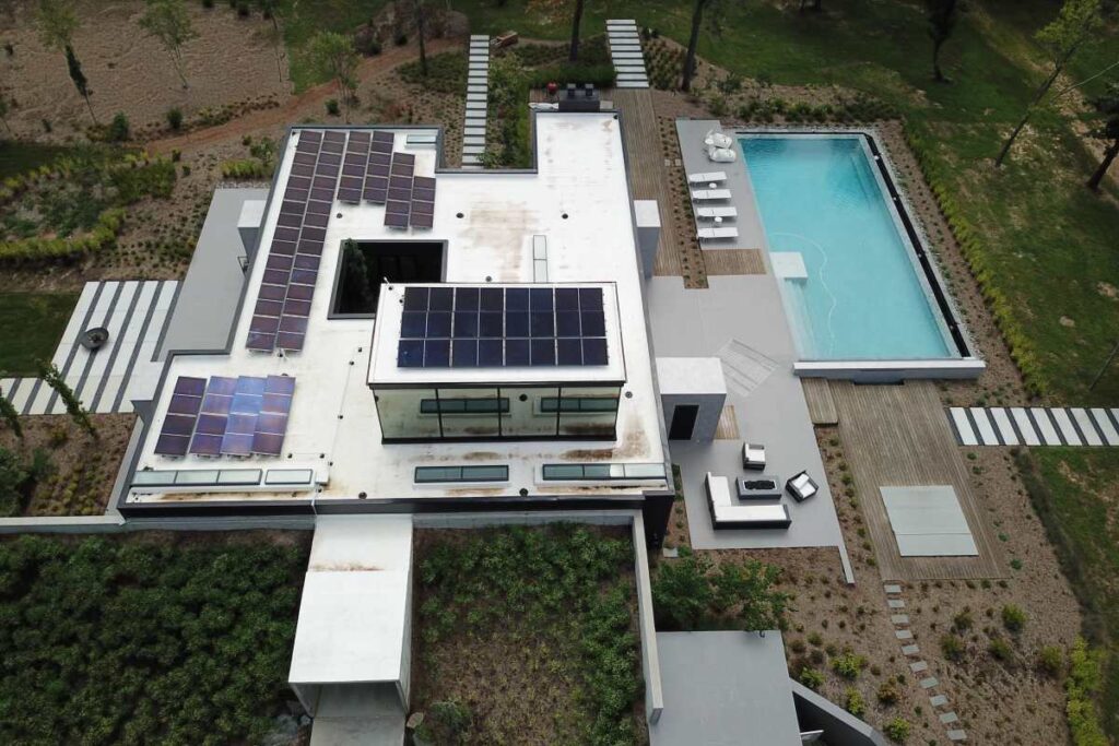 modern virginia home solar installation