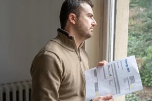 Maryland man upset while seeing a high energy bill