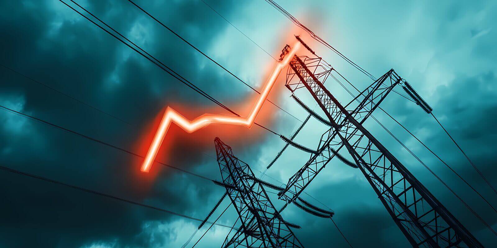 monthly electricity bill prices increase concept