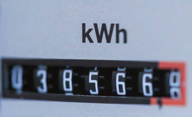 kwh electric meter on Maryland home