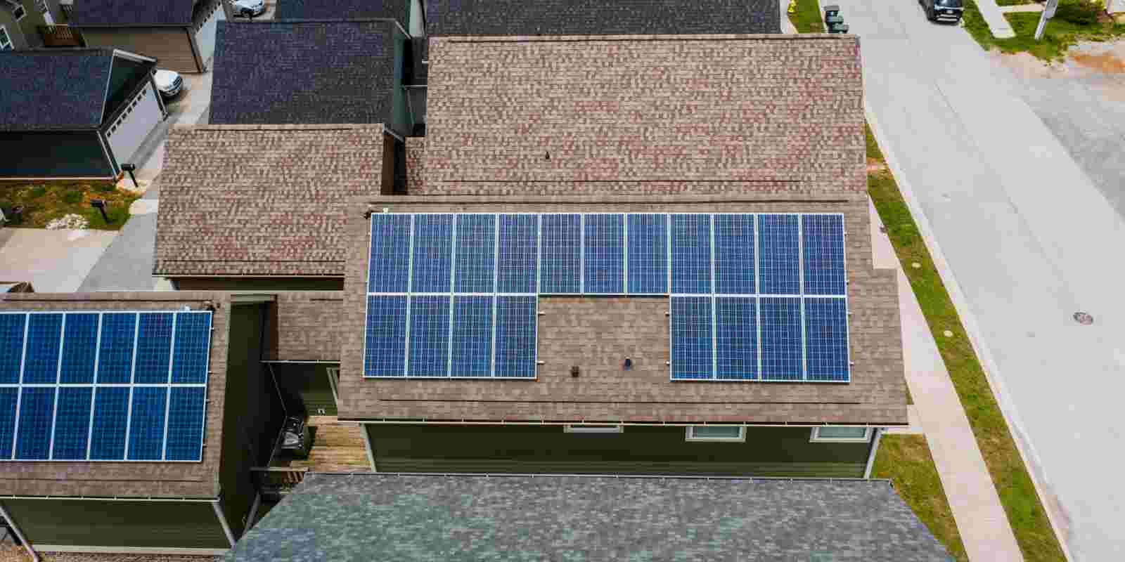 Solar Panel Installed on Modern Buildings