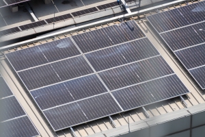 Commercial Solar System Installed on Industrial Rooftop