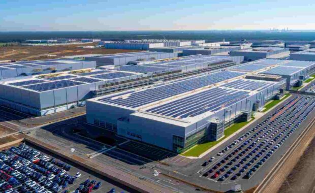 Maryland Industrial Complex with Commercial Solar Panels