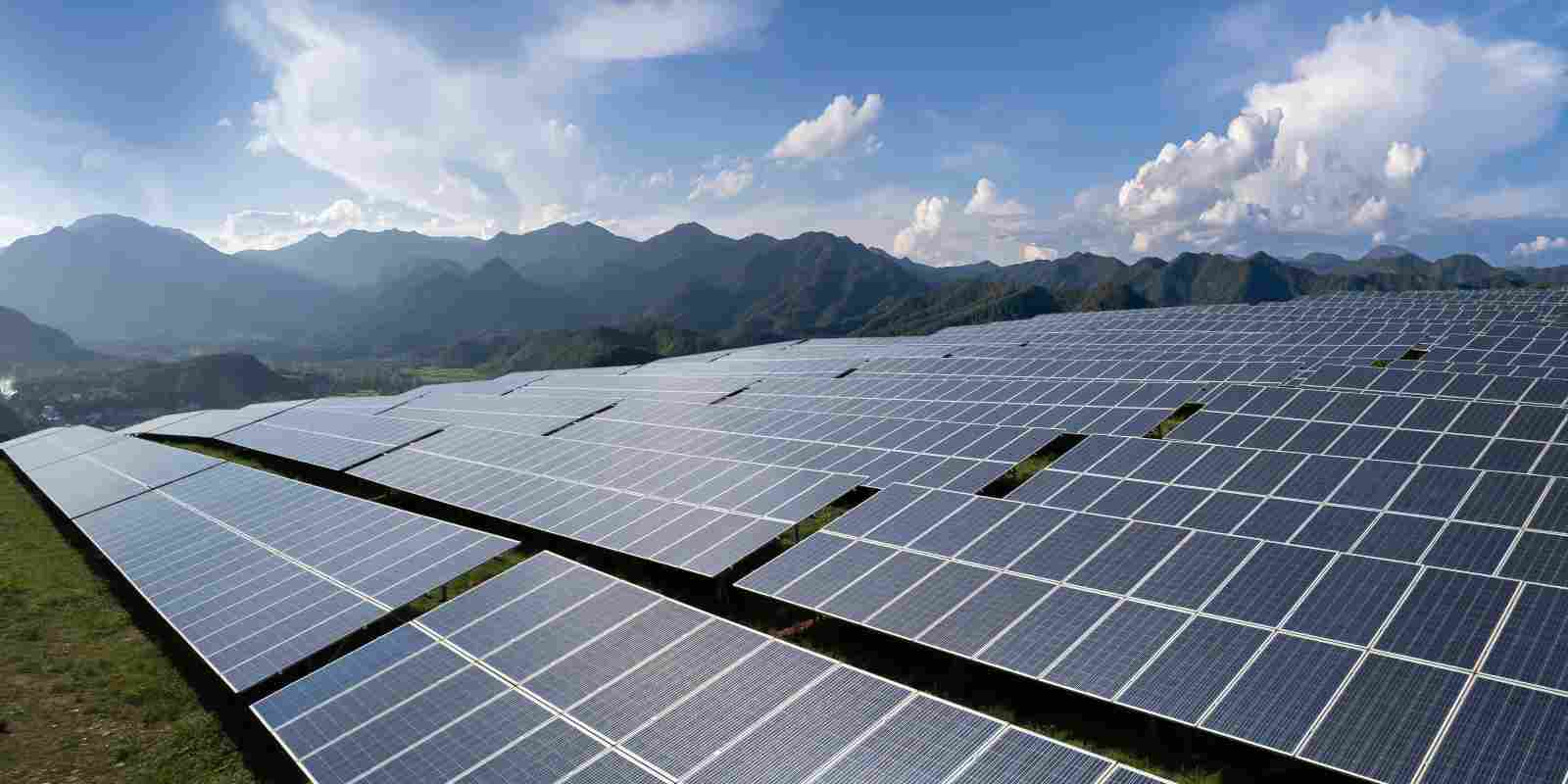 Solar Arrays Installed in Mountain Area