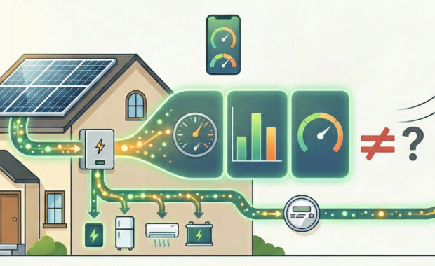 cover photo showing solar app vs electric bill reports