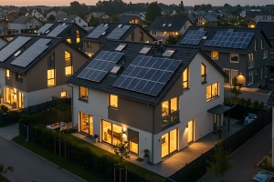 Home in Same Street with Solar Panels