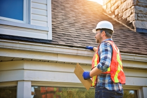 Local Solar Professional Evaluating Roof Before Installation